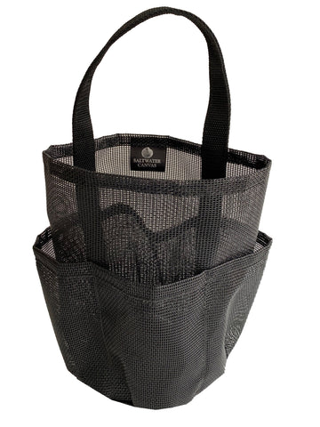 4 Black Mesh Small Shower Bags * Save 30% at checkout