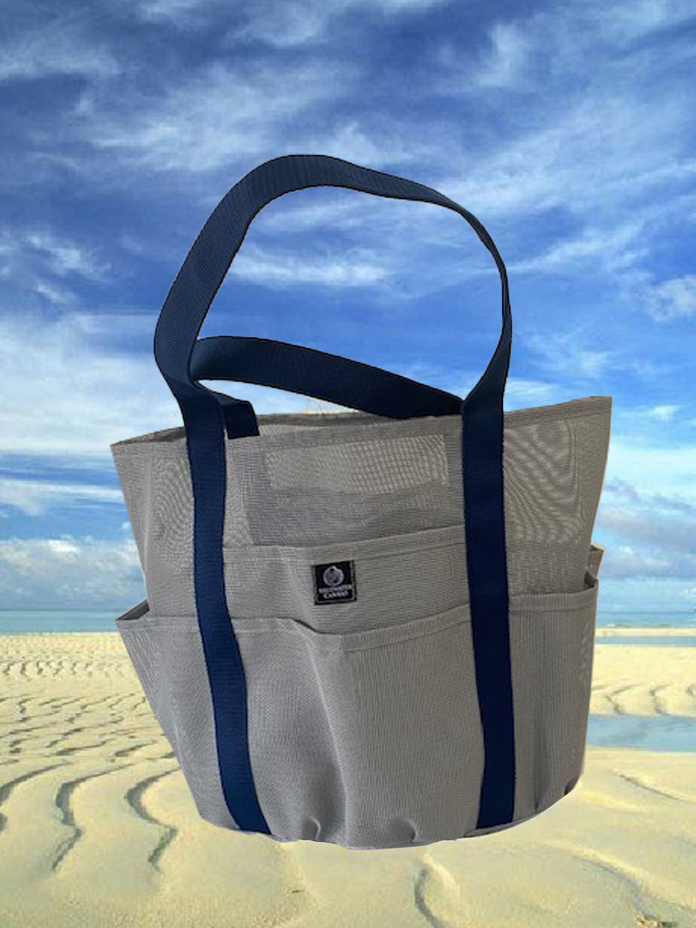Whale Bag Grey w Dark Blue straps and a surprise Stormy Gray strap