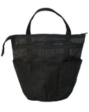 4 Black Ziptop Mesh Medium Shower Bags * Save 30% at checkout